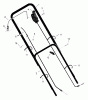Murray 20607A - 20" Walk-Behind Mower (1999) Listas de piezas de repuesto y dibujos Handle Assembly