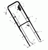 Murray 20607x99B - B&S/ 20" Walk-Behind Mower (1999) (AAFES) Listas de piezas de repuesto y dibujos Handle Assembly