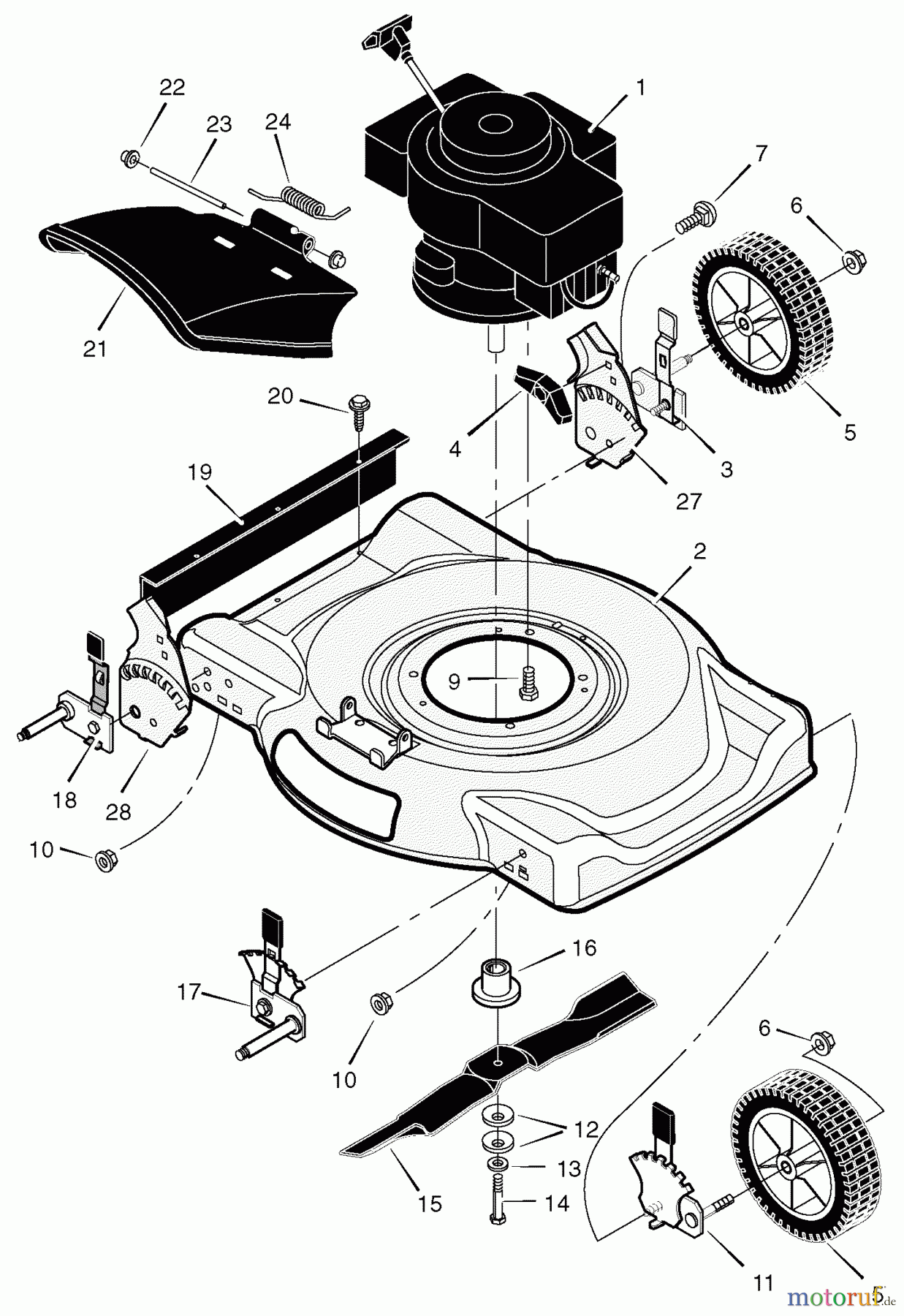  Murray Rasenmäher 220012x92A - B&S/Murray 22