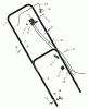 Murray 222390x99A - B&S/ 22" Walk-Behind Mower (2001) (AAFES) Listas de piezas de repuesto y dibujos Handle Assembly