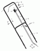 Murray 22276x92A - B&S/ 22" Walk-Behind Mower (1997) (Walmart) Listas de piezas de repuesto y dibujos Handle Assembly