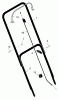 Murray 224010x24C - B&S/ 22" Walk-Behind Mower (2005) (Meijer) Listas de piezas de repuesto y dibujos Handle Assembly
