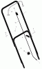 Murray 225111x99B - B&S/ 22" Walk-Behind Mower (2005) (AAFES) Listas de piezas de repuesto y dibujos Handle Assembly
