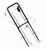 Murray 22606x6A - Ultra 22" Walk-Behind Mower (1998) Listas de piezas de repuesto y dibujos Handle Assembly