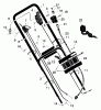 Murray 22705x92A - B&S/ 22" Walk-Behind Mower (1998) (Walmart) Listas de piezas de repuesto y dibujos Handle Assembly