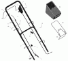 Murray 228511x8B - Scotts 22" Walk-Behind Mower (2002) (Home Depot) Listas de piezas de repuesto y dibujos Handle And Bag Assembly