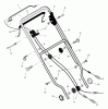 Murray 261010x89B - Yard King Performance 26" Walk-Behind Mower (2002) Listas de piezas de repuesto y dibujos Handle Assembly