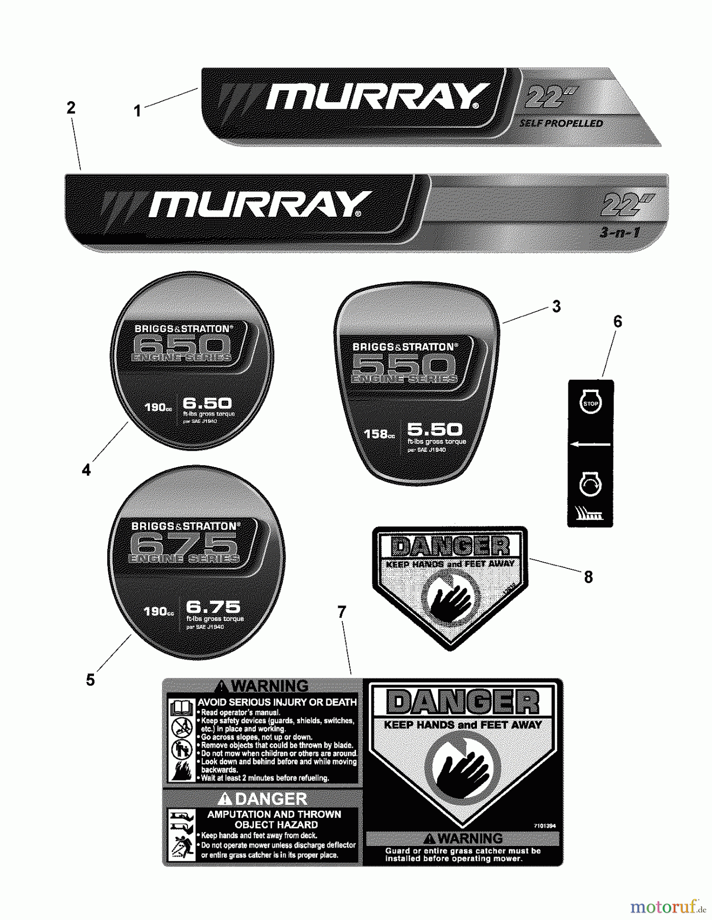  Murray Rasenmäher MP22675HW (7800456) - Murray 22