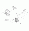 Murray 107.289860 (7800513) - Craftsman ZTS6000, 21HP B&S w/42" Mower Deck (2009) (Sears) Listas de piezas de repuesto y dibujos Wheel & Tire Group (W7501407)