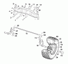 Wolf-Garten Trac OHV 6 6200000 Series C (2004) Listas de piezas de repuesto y dibujos Front wheels, Pivot bar