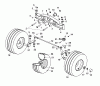 Wolf-Garten Trac OHV 7 6205000 Series C (2004) Listas de piezas de repuesto y dibujos Front wheels, Pivot bar