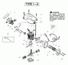 Poulan / Weed Eater 2150 (Type 3) - Poulan Predator Chainsaw Listas de piezas de repuesto y dibujos Engine Assembly