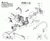 Poulan / Weed Eater 2150 (Type 5) - Poulan Predator Chainsaw Listas de piezas de repuesto y dibujos Handle & External Assembly