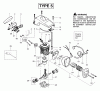 Poulan / Weed Eater 2155 (Type 5) - Poulan Plus Chainsaw Listas de piezas de repuesto y dibujos Engine Assembly Type 5