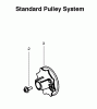 Poulan / Weed Eater P3314WS (Type 1) - Poulan Woodshark Chainsaw Listas de piezas de repuesto y dibujos Standard Pulley System