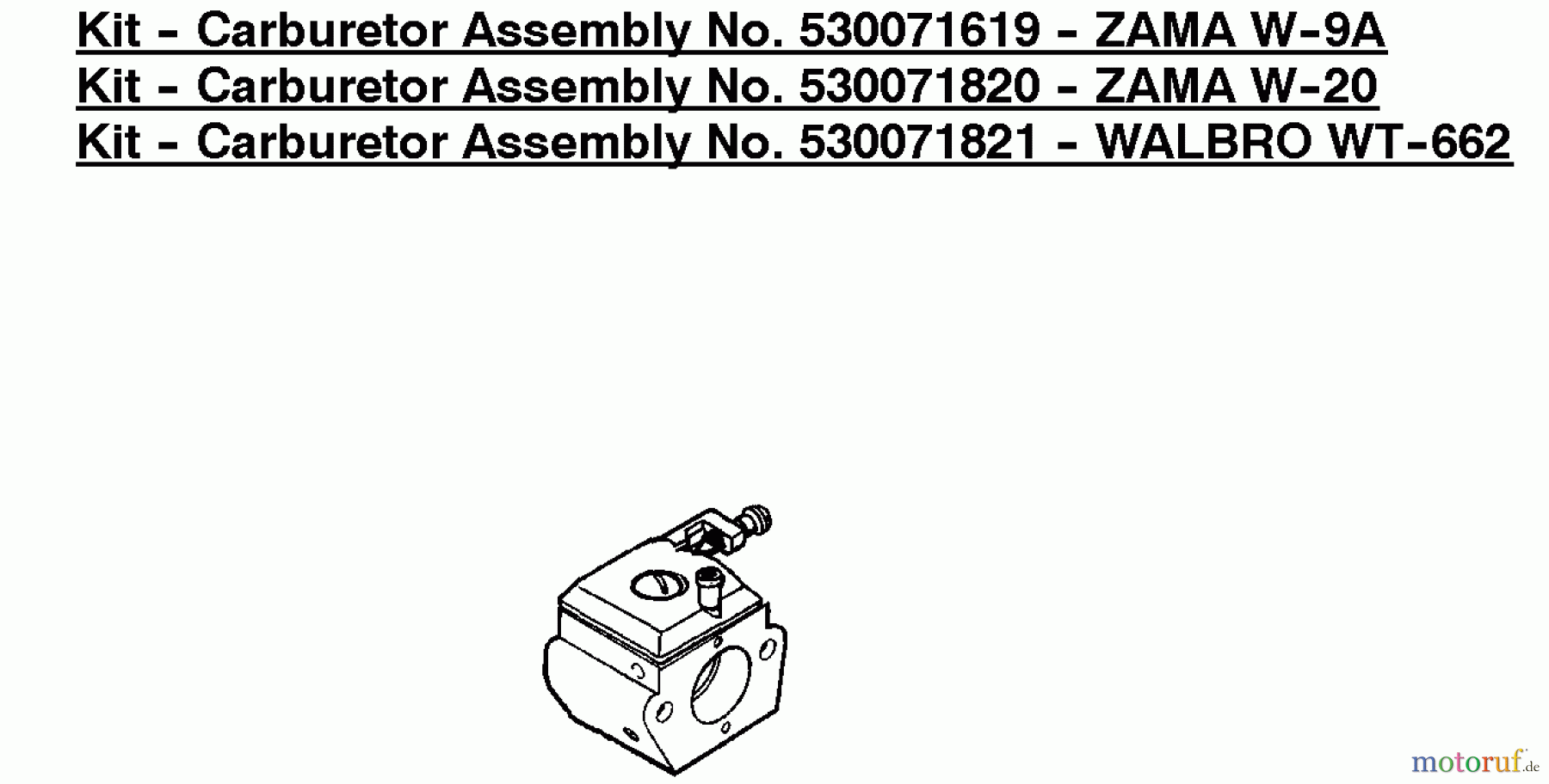  Poulan / Weed Eater Motorsägen PP260LE (Type 1) - Poulan Pro Chainsaw Carburetor Assembly #2