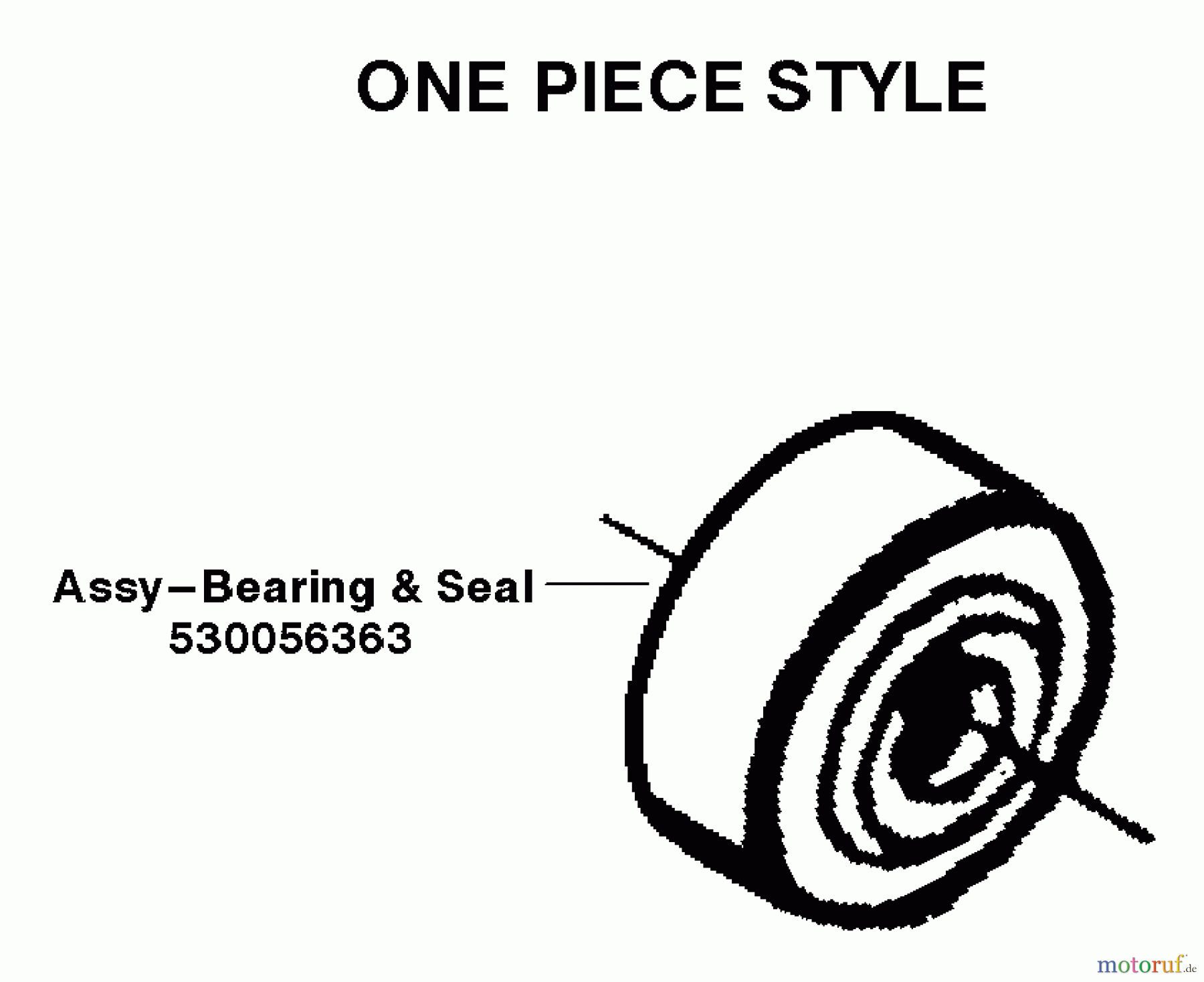  Poulan / Weed Eater Motorsägen PP295 (Type 3) - Poulan Pro Chainsaw Bearing & Seal - One Piece Style