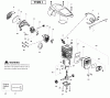 Poulan / Weed Eater PP4018 (Type 1) - Poulan Pro Chainsaw Listas de piezas de repuesto y dibujos Engine Type 1