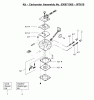 Poulan / Weed Eater PP331 - Poulan Pro String Trimmer Listas de piezas de repuesto y dibujos Carburetor Assembly (WT619) P/N 530071565