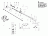 Poulan / Weed Eater PP331 - Poulan Pro String Trimmer Listas de piezas de repuesto y dibujos Handle & Shaft Assembly