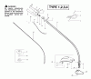 Poulan / Weed Eater TE450CXL (Type 4) - Poulan String Trimmer Listas de piezas de repuesto y dibujos Handle, Chassis & Bar Assembly