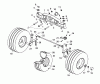 Wolf-Garten Trac OHV 6 6200000 Series B (2003) Listas de piezas de repuesto y dibujos Front wheels, Pivot bar