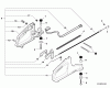 Shindaiwa DH231 - Hedge Trimmer, Dual-Sided, S/N: T09111001001 - T09111999999 Listas de piezas de repuesto y dibujos Rear Handle, Throttle Control