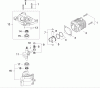 Shindaiwa HT231 - Hedge Trimmer, Single-Sided, S/N: T08613001001 - T086139999 Listas de piezas de repuesto y dibujos Cyclinder / Crankcase / Piston