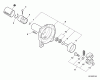 Shindaiwa T242 - String Trimmer, S/N: T16413001001 - T16413999999 Listas de piezas de repuesto y dibujos Clutch, Fan Case