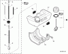 Shindaiwa C254 - String Trimmer / Brush Cutter, S/N: T10512001001 - T1051299 Listas de piezas de repuesto y dibujos Fuel System  S/N: T10512002021 - T10512999999