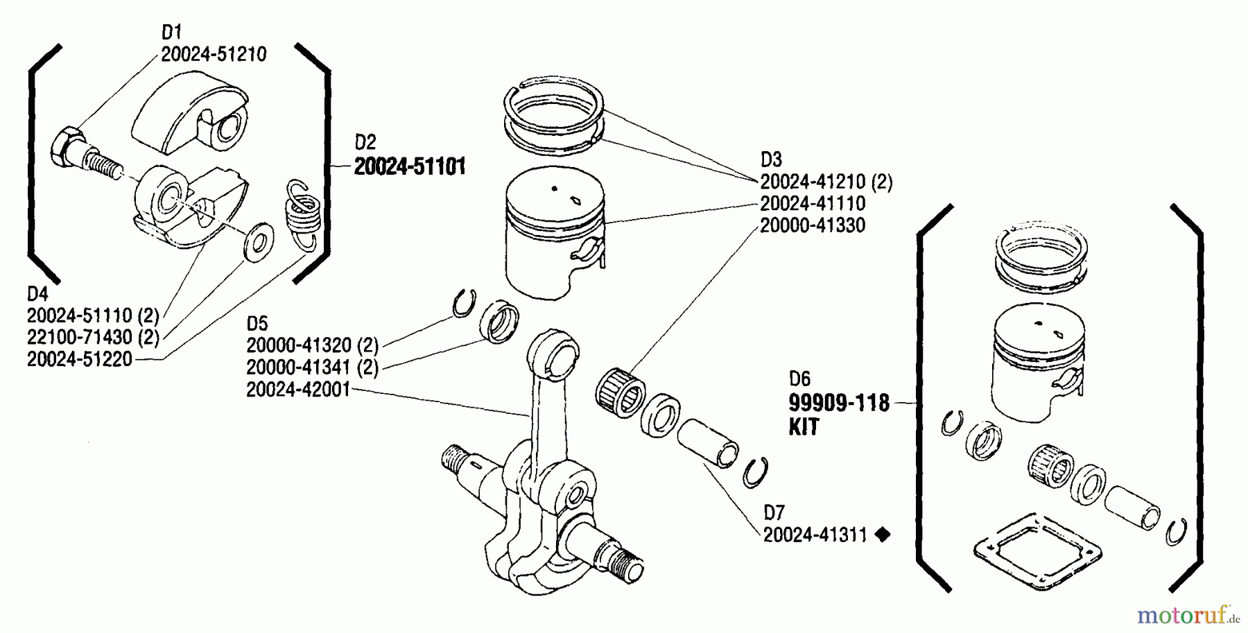  Shindaiwa Trimmer, Faden / Bürste T27 - Shindaiwa String Trimmer Piston, Clutch Shoe