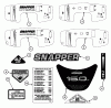Snapper LT160H42IBV (84895) - 42" Lawn Tractor, 16 HP, Hydro Drive, Series I Listas de piezas de repuesto y dibujos DECALS PT. 2