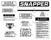 Snapper 26657BE - 26" Rear-Engine Rider, 6.5 HP, Series 7 Listas de piezas de repuesto y dibujos Decals