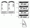 Snapper ET300 - Edger Trimmer, 3 HP, Series 0 Listas de piezas de repuesto y dibujos Decals