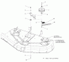 Snapper 1695140 - 44" Rotary Mower Deck Listas de piezas de repuesto y dibujos 44" & 50" Mower Deck - Belt, Idler Arm & Hitch Group