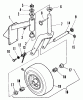 Snapper PMA8480 - 48" Pro 8 Deck Attachment, Series 0 Listas de piezas de repuesto y dibujos Caster Wheel Assembly