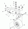 Snapper PMA7480 - 48" Pro Deck Attachment, Series 0 Listas de piezas de repuesto y dibujos Caster Assembly