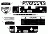 Snapper PP71604BV - Wide-Area Walk-Behind Mower, 16 HP, Gear Drive, Pistol Grip, Series 4 Listas de piezas de repuesto y dibujos Decals