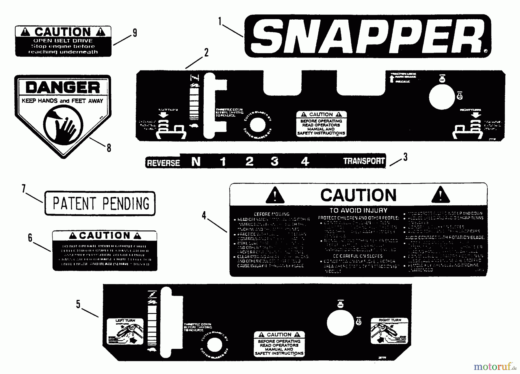  Snapper Mähdecks PMA7524 - Snapper 52