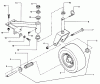 Snapper PL7H1404KV (80683) - Wide-Area Walk-Behind Mower, 14 HP, Hydro Drive, Loop Handle, Series 4 Pièces détachées Caster Wheel & Tire Assembly