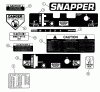Snapper SPP160BV - Wide-Area Walk-Behind Mower, 16 HP, Gear Drive, Pistol Grip, Series 0 Listas de piezas de repuesto y dibujos Decals