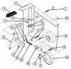 Snapper Z4800M - 48" Deck, Mid Mount ZTR, Series 0 Listas de piezas de repuesto y dibujos Joystick Brake Action Parts, Left Side