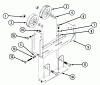 Snapper Z1800T (82159) - 18 HP Zero-Turn Mower, Chain Drive, ZTR Series 0 Listas de piezas de repuesto y dibujos Mule Drive Assembly ("SK" & "LK" Frames)