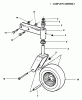Snapper ZF7302M - 73" Out Front Mower, Commercial Lawn & Turf Series 2 Listas de piezas de repuesto y dibujos Front Caster Assembly