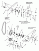 Snapper ZM5201M (84610) - 52" Deck, Mid Mount Z-Rider, Series 1 Listas de piezas de repuesto y dibujos Deck Driveshaft Assembly (MZM Models)