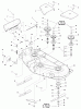 Snapper GT2354 (2690118) - 54" Garden Tractor, 23 HP, Hydro Drive Listas de piezas de repuesto y dibujos 54" Mower Deck - Housing, Arbors & Blade Group