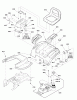 Snapper LT2246 (2691145-00) - 46" Lawn Tractor, 22 HP, Hydro Drive, RMO, LT9500 Series Listas de piezas de repuesto y dibujos Seat & Seat Deck Group - EVAP Compliant