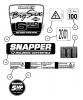 Snapper RP215012 - 21" Walk-Behind Mower, 5 HP, Steel Deck, Recycling, Series 12 Listas de piezas de repuesto y dibujos Decals (Part 2)