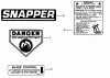 Snapper C21507B - 21" Walk-Behind Mower, 5 HP, Steel Deck, Series 7 Listas de piezas de repuesto y dibujos Decals (Part 1)