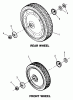 Snapper C21559BV (80301) - 21" Walk-Behind Mower, 5.5 HP, Steel Deck, Series 9 Listas de piezas de repuesto y dibujos Front And Rear Wheels